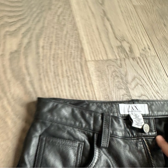 Armani exchange genuine, leather pants - Picture 5 of 10